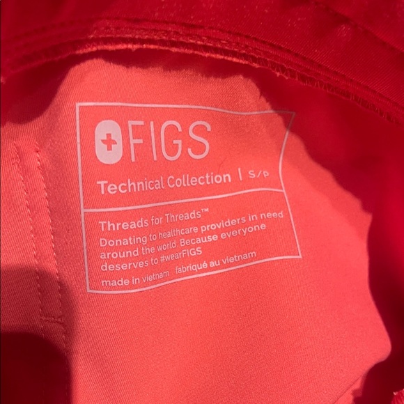 Figs Women's coral Zamora joggers scrub pants small petite - Picture 3 of 4